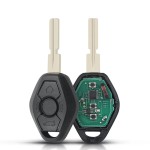 BMW 3 Button Remote Head Key 2000-2008 4-Track CAS2 System For FCC: LX8 FZV